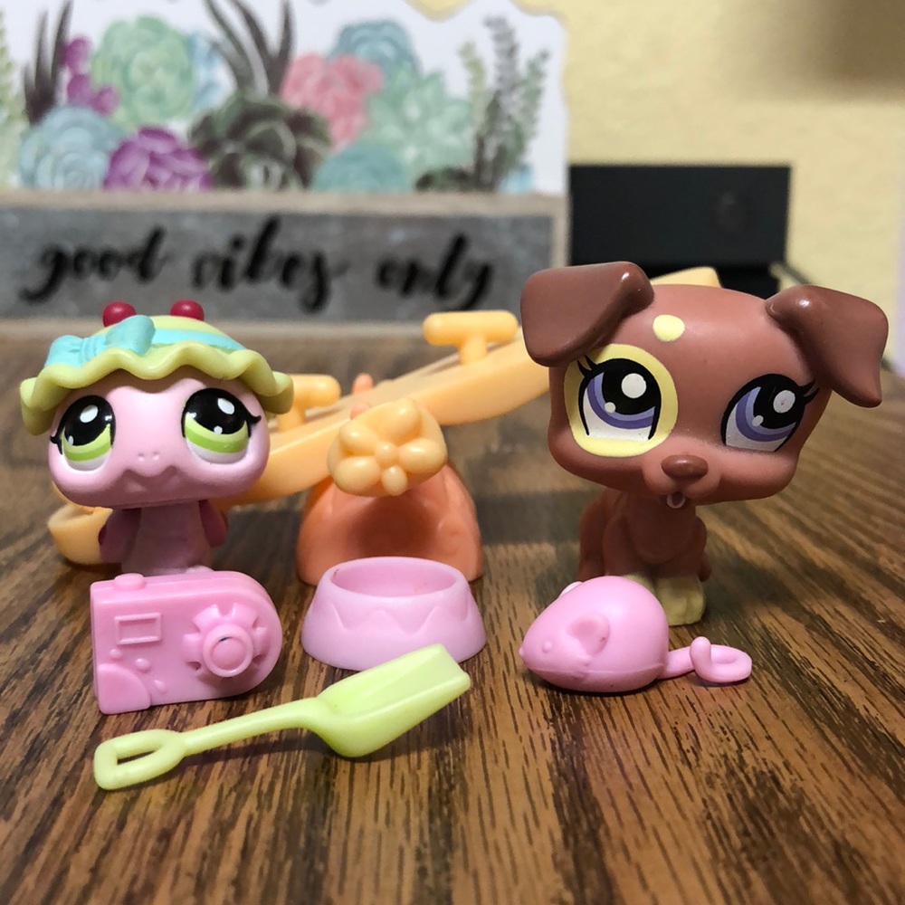 LPS Ladybug #1475 and Jack Russell #1474
